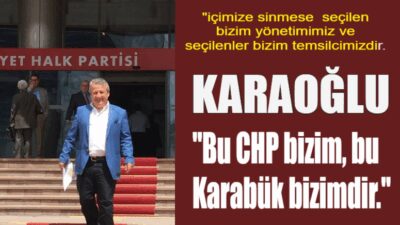 "Benim ve ailemin ciddi sağlık problemleri nedeniyle il kongresine katılamadım.